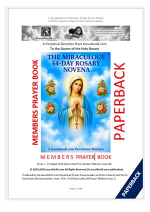 54-Day Rosary Novena Members Paperback Prayer Book