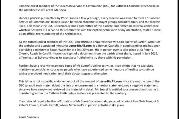 Letter of Good Standing for Spiro and Jesus4usall.com