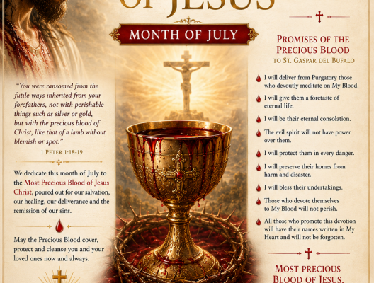 Blood Of Jesus Month Of July