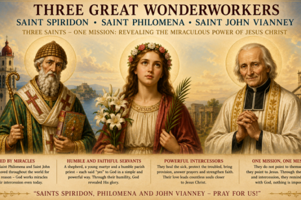 Three Great Wonderworkers: United by the Miraculous Power of Jesus Christ